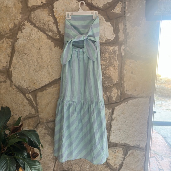 FINLEY WYATT STRAPLESS RUGBY STRIPE DRESS - Picture 6 of 6